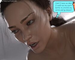 3d comic english_text female large_insertion locker_room masturbation psmike solo solo_female