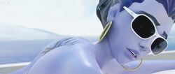 1boy 1girls 3d alternate_costume animated ass audiodude blender bouncing_ass bouncing_breasts cote_d'azur_widowmaker erection female from_behind kaie.vie. male nude overwatch penis sound straight tanline twerking video widowmaker