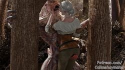 1girls 3d 3d_(artwork) animated blender callmehaymaker cd_projekt_red ciri fully_clothed ghoul_(the_witcher) monster outdoors penis royalty silver_hair sound sехual tagme the_witcher the_witcher_(series) the_witcher_3:_wild_hunt thighjob video