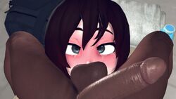 1girls 3d big_penis blush dark-skinned_male dark_skin eye_contact female grey_eyes interracial large_penis looking_at_viewer male male_pov nude penis ponkosfm pov red_hair ruby_rose ruby_rose_(skuddbutt) rwby smelling source_filmmaker straight testicles testicles_on_face