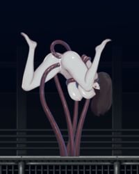 alien_quest_eve animated arms_behind_back between_legs black_hair bouncing_breasts breasts brunette double_penetration from_behind game_cg grimhelm hair_over_eyes legs_spread long_hair nude nude_female nudity open_mouth restrained suspended suspended_in_midair tentacle tentacle_around_breasts tentacle_in_ass tentacle_in_pussy tentacle_monster tentacle_rape tentacle_restraint tentacle_sex uncensored