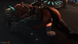 3d animated big_ass big_dildo dildo dildo_in_pussy tagme valkyr_(warframe) valkyrq warframe