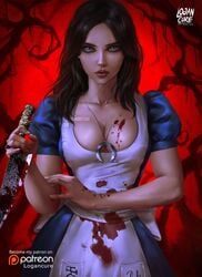 alice_(madness_returns) alice_in_wonderland alice_liddell alice_madness_returns alternate_version_available american_mcgee's_alice dress goth logan_cure looking_at_viewer