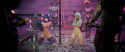 3d 3d_animation animated animation biggreen cat_ears cat_girl completely_nude completely_nude_female multiple_girls nude nude_female sex_party tagme thighhighs thighhighs_only video