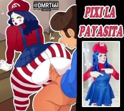 , anal anal_sex anus big_ass clown clown_girl cum_in_ass cum_inside dmrt mature mature_female milf money motoanexo pixi_payasita ripped_clothing ripped_clothing_from_erection seductive