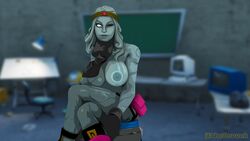 1girls 3d 3d_background big_breasts epic_games female fortnite golem grey_hair grey_skin hair_ornament hairband looking_at_viewer mineral_fauna mineral_humanoid rock_creature rock_humanoid source_filmmaker source_request statue stone_body stone_skin stoneheart tagme text watermark white_eyes wink