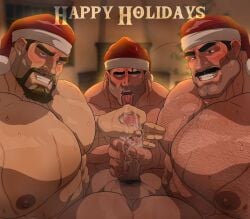 4boys abs ahe_gao bara big_penis blush boner christmas christmas_outfit daddy dilf double_handjob erect_penis erection facial_hair first_person_view foursome gay gay_sex gooning hairy_chest handjob hitenmaru horny huge_cock large_penis looking_at_viewer male_only muscular_male nude nude_male old_man open_mouth paradise pecs pubic_hair santa_hat seductive seductive_look suggestive_look sweat sweatdrop sweating sweaty_body sweaty_chest sweaty_genitalia thick_penis veiny_penis yaoi