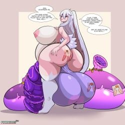 anthro cock digestión female_pred foxynoms furry futa futanari hyper hyper_penis oral_vore vore