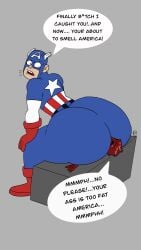 big_ass big_ass_(male) big_butt captain_america captain_america_(series) huge_ass huge_butt marvel marvel_comics pongzone