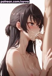 ai_generated ass_focus big_ass blowjob cumshot lingerie medium_breasts pose ryuuziken01 suou_yuki tokidoki_bosotto_russian_de_dereru_tonari_no_alya-san vagina