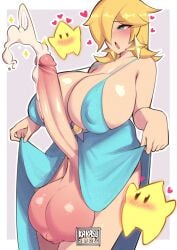 2023 big_balls cum ejaculation erection female futa_only futanari hands-free handsfree_ejaculation huge_balls karasuart07 lifting_dress lifting_skirt mario_(series) orgasm princess_rosalina rolling_eyes smooth_balls smooth_penis solo_focus tagme