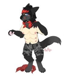 alternative_fashion anthro big_breasts breasts canid canine canis female goth hi_res human mammal multi_breast mythological_canine mythological_creature mythology phytophile solo transformation werecanid werecanine werecreature werewolf wolf