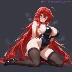 1girls ai_assisted ai_generated big_ass big_breasts blue_eyes curvy curvy_figure female high_school_dxd red_hair rias_gremory thick_ass thick_thighs thighhighs thighs wet wet_body wet_pussy