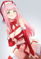 1girls adult adult_female arm_support belly belly_button blunt_bangs blush blush_face blush_lines blushed_face blushing_at_viewer blushing_face blushing_female breasts busty busty_female busty_girl christmas christmas_clothing christmas_hat christmas_headwear christmas_outfit cleavage closed_mouth_smile collarbone darling_in_the_franxx dot_nose fair_skin female female_focus female_only fingernails fingers garter_straps green_eyes green_eyes_female grin groin high_resolution highres horn horns hourglass_figure kangbus knee_socks kneesocks large_breasts lean_body lean_figure legs legwear light-skined_female light-skinned light-skinned_female light_skin light_skin_female light_skinned light_skinned_female long_hair looking_at_viewer mature mature_female midriff nail_polish nails narrow_waist navel overknees pink_eyebrows pink_hair pink_hair_female pussy red_fingernails red_garter_straps red_horn red_horns red_legwear red_nail_polish red_nails red_ribbon red_ribbons red_sleeves red_stockings red_thigh_highs red_thighhighs ribbon ribbons shiny_breasts shiny_hair shiny_shoulders shiny_skin shoulders simple_background sitting sleeves slender_body slender_waist slim_girl slim_waist smile smiley_face smiling smiling_at_viewer smirk smooth_skin solo stockings thick_thighs thigh_highs thighhighs thighs thin_waist tongue tongue_out upper_body v-line white_background wide_hips zero_two_(darling_in_the_franxx)