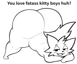 anthro ass_bigger_than_body ass_bigger_than_head ass_bigger_than_torso ass_focus ass_up big_ass big_butt boykisser boykisser_(meme) butt_focus dat_ass furry gay hi_res huge_ass huge_butt hyper_ass inuzu looking_at_viewer looking_up male male/male male_only meme no_underwear png smug smug_face tagme text thick_ass thick_thighs