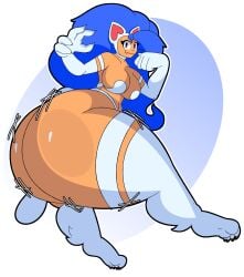 2025 absurd_res animal_humanoid ass ass big_ass big_breasts big_breasts big_butt blue_eyes blue_hair breasts breasts capcom cat_humanoid cel_shading claws colored darasuke darkstalkers digital_drawing_(artwork) digital_media_(artwork) domestic_cat drawafuan felicia_(darkstalkers) felid felid_humanoid feline feline_humanoid felis female fur hair hi_res huge_ass huge_boobs huge_breasts huge_butt humanoid hybrid hyper hyper_ass hyper_butt long_hair looking_at_viewer looking_back mammal mammal_humanoid not_furry nsfwfuan presenting redraw shaded simple_background simple_shading smile smiling_at_viewer