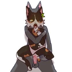 adult_on_cub adult_on_young anthro anthrofied cat_ears crying cub domestic_cat feline female gray_fur grey_fur guronyan older_male panties panties_pulled_aside rape remake spottedleaf_(warriors) thistleclaw_(warriors) warriors_(book_series) warriors_(cats) yellow_eyes young younger_female