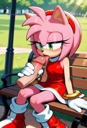 amy rose from sonic (series) by furryguyai