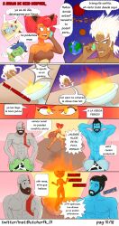 comic comic_page demeter_(destripando_la_historia) destripando_la_historia freyja_(destripando_la_historia) goddess greek_mythology hestia hestia_(destripando_la_historia) kratos poseidon_(destripando_la_historia) the_butcter_show