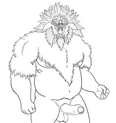 boar demon erection ganon male male_only penis rockblackhorn_(artist) solo the_legend_of_zelda