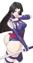 1girls asian asian_female ass big_ass black_hair bottom_heavy breasts bubble_butt clothing dat_ass ear_piercing earrings fat_ass female female_only huge_ass large_ass long_hair marvel marvel_comics marvel_rivals octavius_dp paag piercing psylocke psylocke_(marvel_rivals) solo sword thick_ass thick_thighs twisted_torso vengeance_psylocke weapon wide_hips x-men