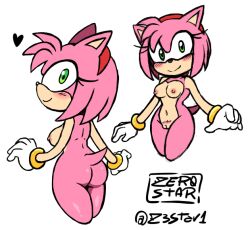 amy rose from sega by z3star