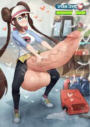 1futa ahe_gao animated big_breasts big_penis big_testicles blue_eyes blush brown_hair canister cum cum_in_container cumshot dickgirl double_bun erection excessive_cum eye_contact futa_only futanari giant_sperm half-erect hat hud huge_penis huge_testicles human hyper hyper_penis hyper_testicles intersex intersex_only large_breasts large_penis large_testicles looking_at_viewer masturbation nintendo orgasm pantyhose penis pokemon pokemon_bw2 rosa_(pokemon) shirt shoes sinensian skirt smile socks solo spread_legs standing testicles text thick_penis uncensored v veins veiny_penis