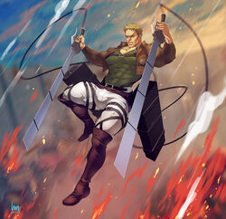 reiner braun from attack on titan by luxuris