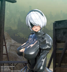 yorha 2b from nier: automata by rebis