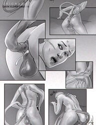 anus ass biting_lip black_and_white black_hair comic corruption cum cum_in_ass cum_in_own_ass cum_inside ejaculation female_fighter female_to_futa female_warrior futa_only futanari futanari_transformation growth imperium_of_man intersex muscular_female nude orionart penis penis_growth pussy scars self_upload sisters_of_silence story surprised tail tentacle transformation virus warhammer_(franchise) warhammer_40k webtoon