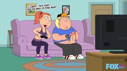 chris_griffin edit family_guy foxdarkedits incest lois_griffin musk red_lipstick screenshot screenshot_edit sniffing