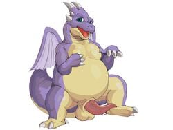 2019 animal_genitalia animal_penis balls barefoot claws dragon dragon_ball erection feral hi_res horn icarus_(dragon_ball) looking_at_viewer male male_only nude open_mouth pecs penis purple_body purple_skin red_penis scalie seyrmo sharp_claws simple_background slightly_chubby smile solo spread_legs spreading tapering_penis teal_eyes thick_tail toe_claws tongue vein veiny_penis white_background wings