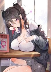 1futa big_breasts big_penis black_hair blush blush_lines blushing blushing_at_viewer blushing_profusely book breasts breasts_on_desk classroom clothed clothed_futanari clothing collared_shirt cum cum_drip cum_dripping cum_inside desk detailed detailed_background dripping_cum dripping_precum ejaculation erect_penis erection erection_under_clothes erection_under_skirt fully_clothed futa_only futanari hands-free handsfree_ejaculation head_on_hand heart heart_symbol hi_res high_resolution highres huge_breasts huge_cock human human_only indoors intersex jacket large_breasts leaking leaking_precum light-skinned_futanari light_skin long_hair long_sleeves looking_at_viewer mostly_clothed no_bra no_panties orgasm_without_stimulation original original_character penis penis_under_clothes penis_under_skirt pink_eyes pleated_skirt pov_eye_contact precum precum_drip precum_leaking red_potato_rinrin retracted_foreskin school school_chair school_desk school_uniform schoolgirl shiny shiny_hair shiny_skin shirt shivering side_view sitting sitting_on_chair skirt sleeve smile smiling smiling_at_viewer solo solo_focus solo_futa standing stealth_masturbation thighs tremble_lines trembling trembling_penis twintails uncensored veins veiny_penis white_shirt yuuki_nanase_(red_potato_rinrin)