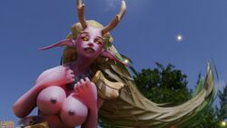 2019 alliance_(warcraft) animal_genitalia animal_penis antlers ayasz big_breasts big_penis blizzard_entertainment breast_squish centaur cross-eyed crossed_eyes deer_taur derp derpy_eyes dryad_(warcraft) forest futa_on_female futanari green_hair hands_on_own_chest horns intersex large_breasts large_penis long_hair lunara mythiyell nature night_elf original_character outdoor_sex outdoors outside pink_skin pointy_ears purple_skin sky small_nipples taur topless warcraft world_of_warcraft yellow_eyes