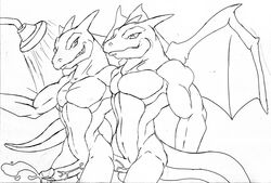 charizard cum dark_moltres insertion male male_only monochrome multiple_males muscles nintendo penis pokémon_(species) pokemon pokemon_(species) sex shower side_view tagme yaoi