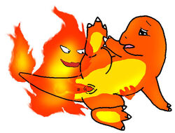 calcifer charmander color crossover female fire fire_cock howl's_moving_castle howl_no_ugoku_shiro interspecies male nintendo penis pokémon_(species) pokemon pussy sex straight studio_ghibli tail tail_fire