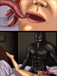 comic marvel mary_jane_watson sinful_comics spider-man spider-man_(series) spider-man_3 straight_hair symbiote vaginal_penetration venom