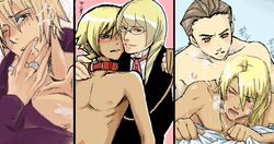 2boys 3boys anal apollo_justice clothed_on_nude collar gay glasses gyakuten_saiban incest klavier_gavin kristoph_gavin leash male male_only multiple_boys pet_boy sex tagme yaoi