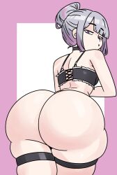 ass ass_focus big_ass big_butt butt diabeticcat grey_hair hololive hololive_english hololive_english_-advent- huge_ass koseki_bijou tagme virtual_youtuber