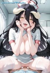 albedo (overlord) from overlord (maruyama) by waifuplay