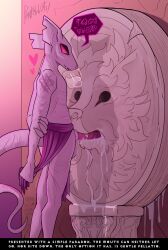 ammordeo_(pankallisti) anthro bodily_fluids bottomwear bottomwear_aside clothed clothing clothing_aside cum cum_drip cum_in_mouth cum_inside cum_on_penis dripping english_text excessive_cum excessive_genital_fluids fancy_rat genital_fluids genitals hairless hairless_rat heart_symbol hi_res loincloth loincloth_aside loincloth_only male mammal mouth_of_truth murid murine oral pankallisti penis rat rodent solo text topless uridezu