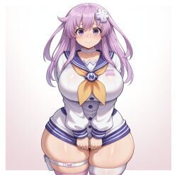 1girls 2026 ai_generated ass big_ass big_breasts blush breasts curvaceous curvaceous_female curvaceous_figure curvy_body curvy_female curvy_figure curvy_hips female female_focus female_only hi_res huge_breasts human human_female lavender_hair legs light-skinned_female light_skin lips looking_at_viewer narrow_waist nepgear neptunia_(series) nipple_bulge purple_eyes school_uniform shiny_skin smogai solo solo_female solo_focus standing sweat thick thick_ass thick_hips thick_legs thick_thighs thigh_strap thighhighs thighs voluptuous voluptuous_body voluptuous_female wide_hips