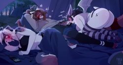 2026 ailurid anthro anthro_on_anthro anthro_penetrated anthro_penetrating anthro_penetrating_anthro ass bat biped blush breasts canid canine canis claws clothed clothed_anthro clothed_female clothed_male clothing digital_drawing_(artwork) digital_media_(artwork) domestic_dog erection feet fellatio female female_penetrated fingers fur genitals group hair hi_res lying male male/female male_penetrating male_penetrating_female mammal on_back oral pakusta penetration penile penis penis_in_mouth red_panda sex tail teeth toes tongue trio