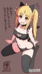 1girls 2d 2d_(artwork) 2d_artwork ahoge animal_ear_fluff animal_ears animal_tail arm_support bare_arms bare_belly bare_chest bare_hands bare_midriff bare_navel bare_shoulders bare_skin belly belly_button bikini bikini_bottom bikini_top black_bikini black_bikini_bottom black_bikini_top black_choker black_collar black_legwear black_stockings black_swimsuit black_swimwear black_thigh_highs black_thighhighs blonde-haired_female blonde_female blonde_hair blonde_hair_female blush blush_face blushing_at_viewer blushing_female blushing_lines bocchi_the_rock! breasts brown_background calves cat_ears cat_tail choker cleavage collar collarbone digital digital_art digital_drawing digital_drawing_(artwork) digital_media digital_media_(artwork) drummer exposed_arms exposed_belly exposed_chest exposed_midriff exposed_navel exposed_shoulders exposed_skin eyebrows_visible_through_hair fake_animal_ears fake_animal_tail fake_cat_ears fake_cat_tail feet female female_focus female_only female_torso fingers full_body groin halterneck high_resolution high_school_student highres ijichi_nijika japanese_text knees lean_figure legs legs_folded legwear linea_alba long_hair looking_at_viewer looking_up looking_up_at_viewer midriff narrow_waist navel open_mouth open_mouth_smile orange-eyed_female orange_eyes parted_lips petite petite_body petite_breasts petite_female petite_girl petite_tits ponytail school_girl seiza serebixi shoulders side-tie_bikini side_ponytail sidelocks simple_background sitting sitting_on_floor sitting_on_ground sitting_on_knees slender_body slender_waist slim_waist small_breasts smile smiley_face smiling smiling_at_viewer soles solo stockings stomach string_bikini swimsuit swimwear teen_girl teenage_girl teenager text thigh_highs thighhighs thighs tongue translation_request wariza yellow-haired_female yellow_hair young_female young_woman