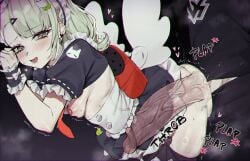 1boy 1girls angels_of_delusion backpack bag bent_over big_penis blush breasts chinatsu_remiel clothed_sex clothing commentary english_commentary erection female from_behind from_side heart highres huge_cock large_penis long_hair looking_at_viewer looking_to_the_side lost-phews maid male nipples open_mouth penetration penis plap puffy_short_sleeves puffy_sleeves randoseru sex sex_from_behind short_sleeves small_breasts solo_focus straight sunna_(afternoon_tea_break)_(zenless_zone_zero) sunna_(zenless_zone_zero) sweat uncensored vaginal_penetration winged_bag wise_(zenless_zone_zero) x-ray younger_female zenless_zone_zero