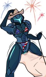 1boy 1boy1girl 1girls alien alien/human alien_girl alpha_channel american_flag american_flag_bikini armor armored_dark_samus bikini bikini_aside blue_pussy blue_skin claws clothed clothed_female_nude_male clothing clothing_aside cowboy_hat cowgirl_position dark_samus female femdom fireworks hat headgear headwear helmet hi_res holding human humanoid interspecies leash male male/female male_human/female_alien male_human/female_humanoid mammal metroid metroid_(species) naughtysableye nintendo nude on_top panties panties_aside pet_play phazon pubic_hair pussy reins riding sex simple_background swimwear transparent_background underwear underwear_aside video_games