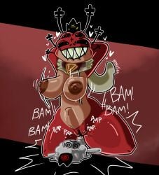 2026 armpits arms_behind_head biting_lip bouncing_breasts commission crown cult_of_the_lamb dead eyes_rolling_back furry heket_(cult_of_the_lamb) huge_breasts huge_cock huge_thighs jumping lamb lamb_(cult_of_the_lamb) onixsea pussy pussy_juice pussy_lips satisfied sex toad vaginal_penetration vaginal_sex