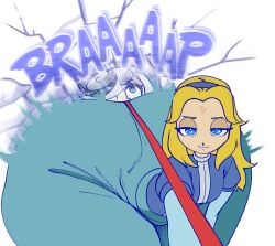 2d 2d_(artwork) 2d_artwork 2girls against_wall ass ass_bigger_than_head ass_focus ass_up big_ass big_butt brap clothes clothing crushed_by_ass fart fart_cloud fart_fetish female female/female female_focus female_only huge_ass huge_butt human human_only leash leash_pull looking_at_viewer makima_fart_inflation maria_robotnik massive_ass massive_butt meme_reference no_sex sage_(sonic_frontiers) sonic_(series) sonic_the_hedgehog_(series) tagme tagme_(artist) yuri