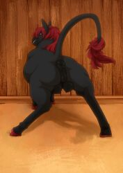 2024 anatomically_correct anatomically_correct_anus anatomically_correct_genitalia anatomically_correct_vulva animal_genitalia animal_vulva anus black_anus black_body black_vulva curved_horn digital_media_(artwork) dipstick_tail equid equine equine_anus equine_genitalia equine_vulva female feral genitals hair hi_res hooves horn long_ears looking_at_viewer looking_back looking_back_at_viewer mammal mane markings mythological_creature mythological_equine mythology nipples puffy_anus raised_tail red_eyes red_hair red_hooves red_horn red_mane red_tail_tuft shadoweyenoom sidian_(alisian) simple_background solo spread_legs spreading tabirs tail tail_markings tail_tuft teats teeth tuft udders unicorn vulva