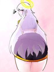 ass_focus big_ass clothed female female_only friday_night_funkin huge_ass puchi puchi_ shiro_(vs_human_impostor) teasing vs_human_impostor